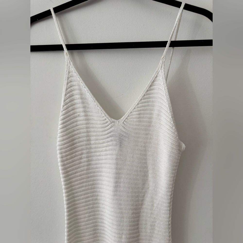 AFRM Jasper White Knit Midi Dress XS - Picture 4 of 6